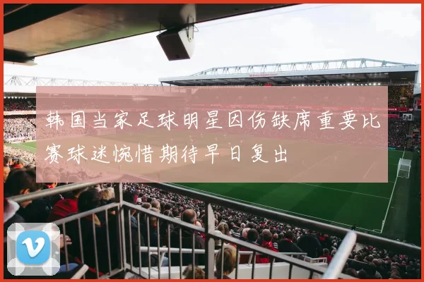 韩国当家足球明星因伤缺席重要比赛球迷惋惜期待早日复出