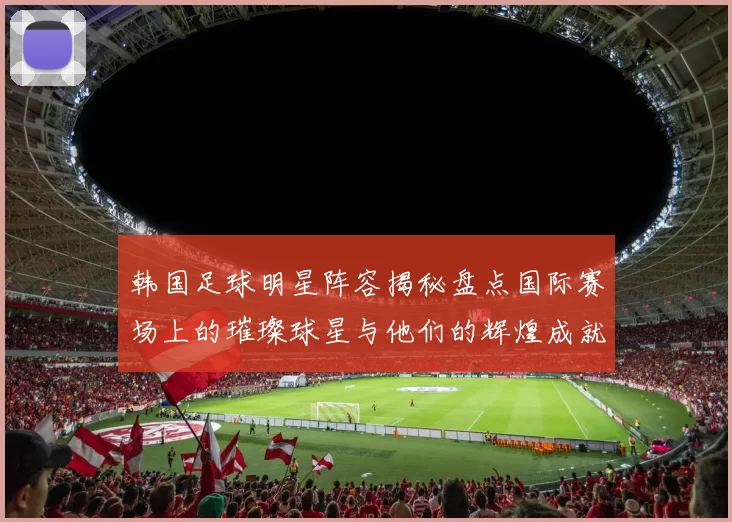 韩国足球明星阵容揭秘盘点国际赛场上的璀璨球星与他们的辉煌成就