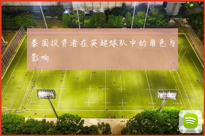 泰国投资者在英超球队中的角色与影响